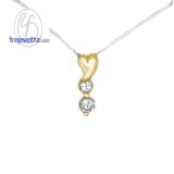 จี้เพชร จี้ทองสีชมพู จี้พิ้งค์โกลด์ เพชรแท้ พิ้งค์โกลด์แท้  P1031DPG